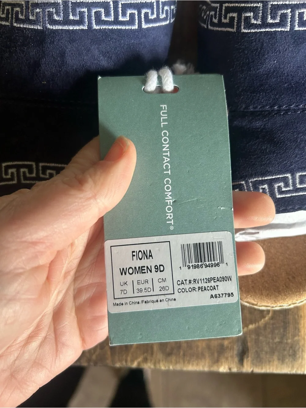 REVITALIGN Women's Size 9D Fiona Slide Sandal In Peacoat (Navy Blue) New In Box